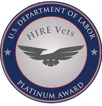 U.S. Department of Labor HIRE Vets Platinum Award